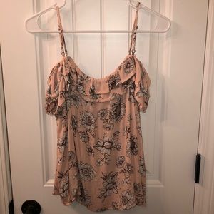 Blush flowered tank